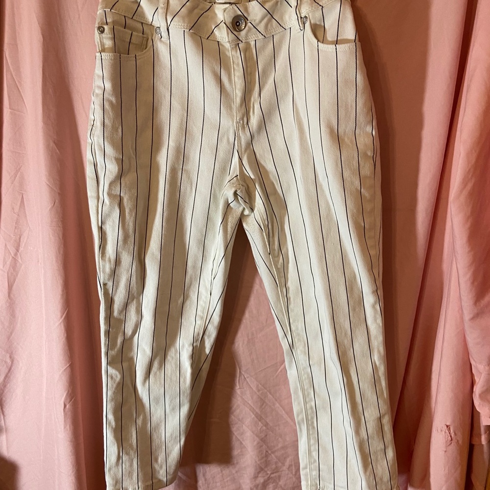 Striped dress pants